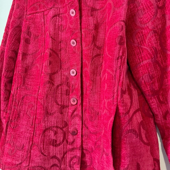 Embroidered Blazer Jacket - Appleseeds Petites - Vintage Style Size 10P - Picture 9 of 9